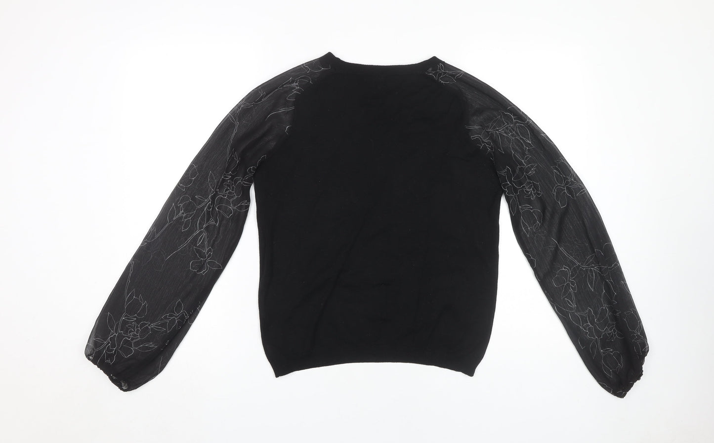 Next Women's Black Crew Neck Jumper Size 12