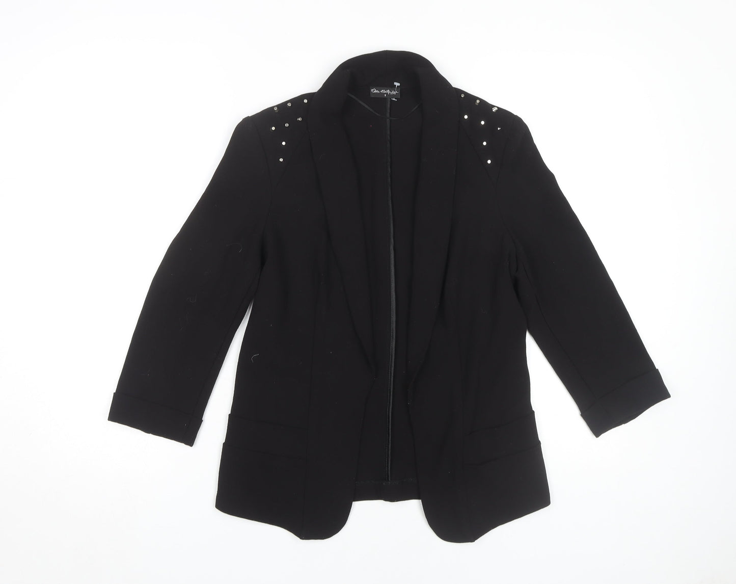 Miss Selfridge Women's Black Studded Blazer Size 8