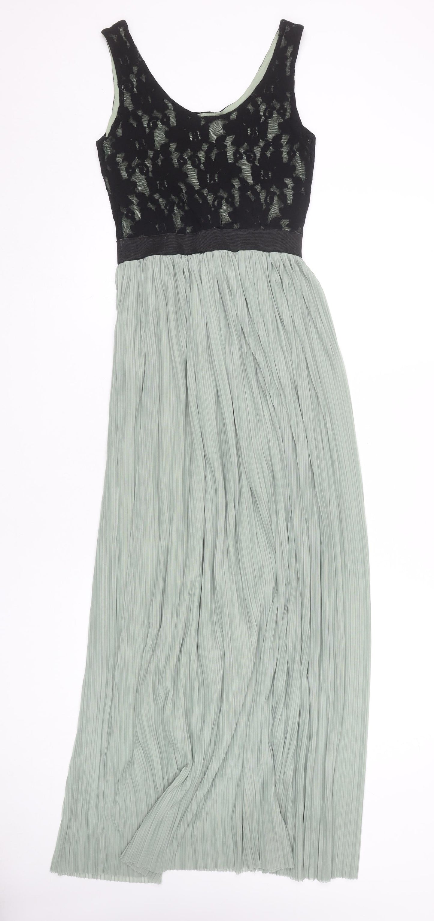 LOVE Women's Black & Grey Lace Dress S/M