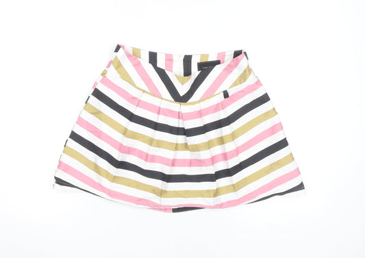 River Island Women's Multicoloured Striped Skirt Size 12