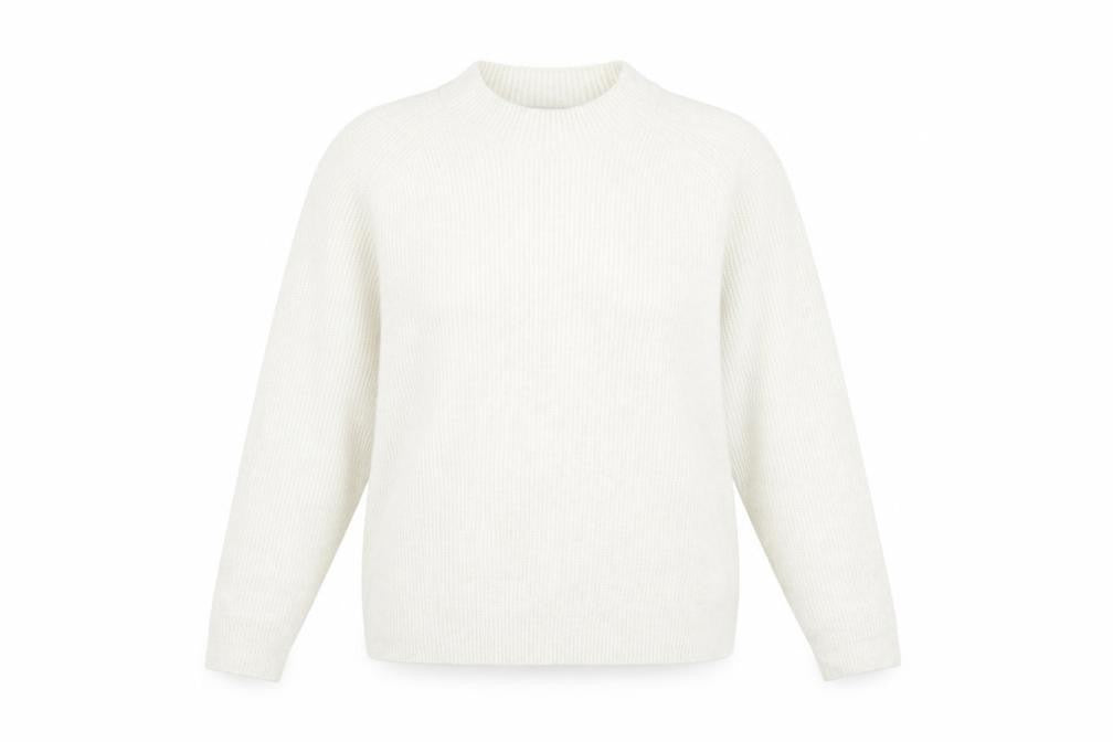Marks and Spencer Women's Ivory Wool Blend Jumper, L