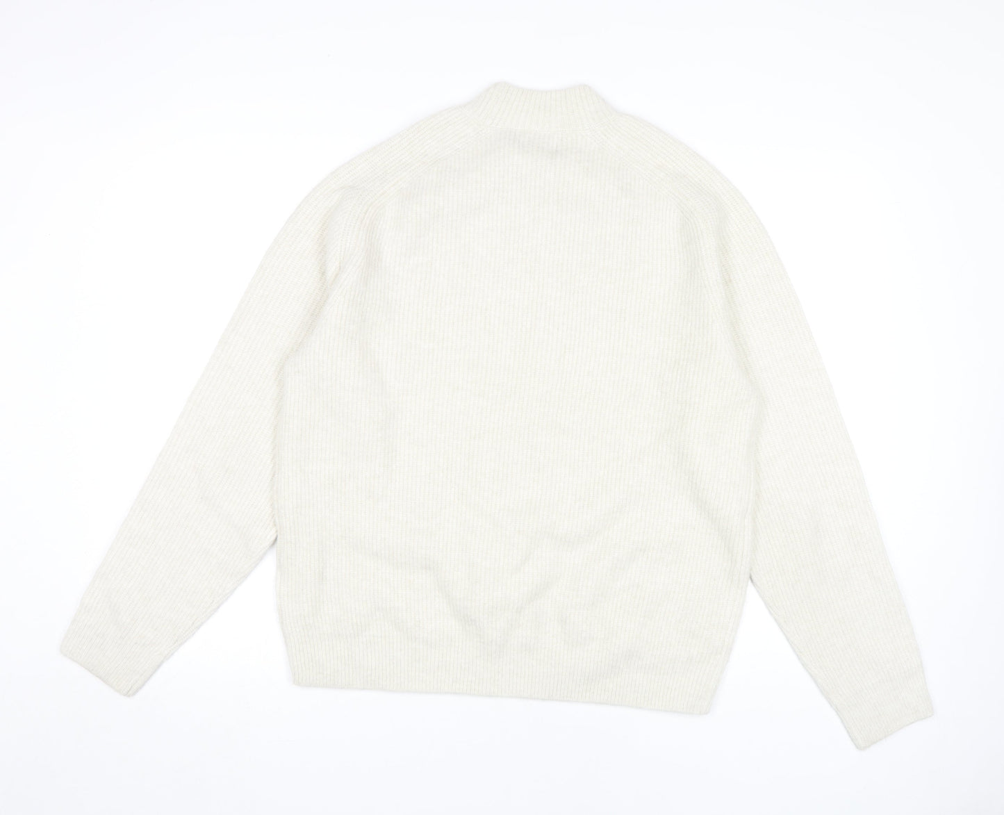 Marks and Spencer Women's Ivory Wool Blend Jumper, L
