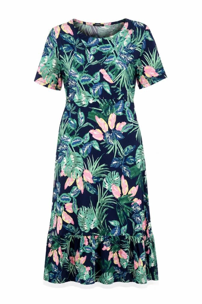 Roman Women's Multicoloured Midi Fit & Flare Dress