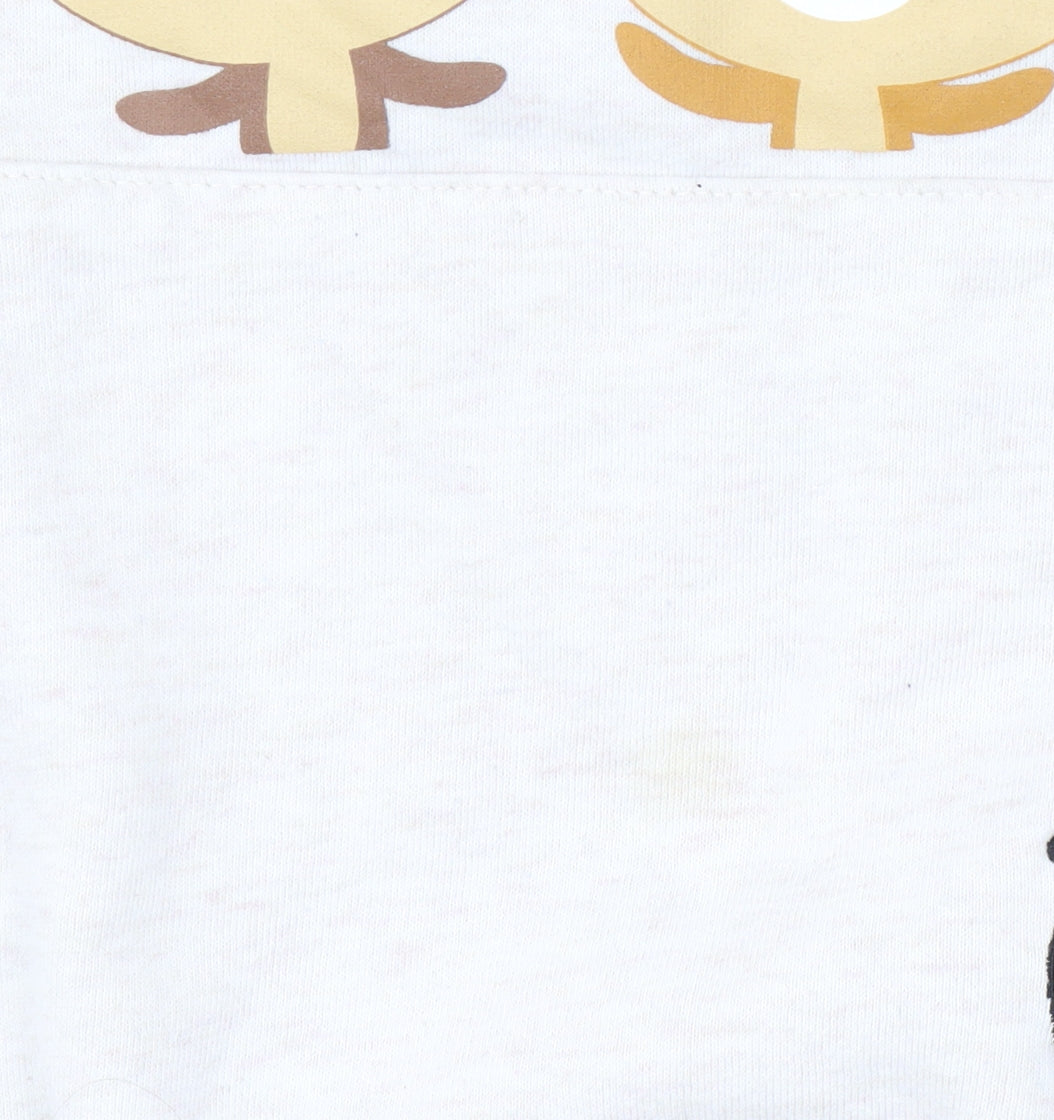 Disney Unisex Ivory Chip & Dale Hoodie, Size 14, Relaxed Fit