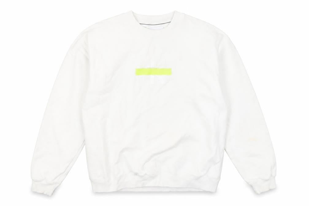 Mens UK L Regular Calvin Klein Jeans White Pullover Sweatshirt