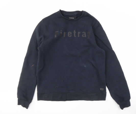 Firetrap Men's Black XL Pullover Sweatshirt