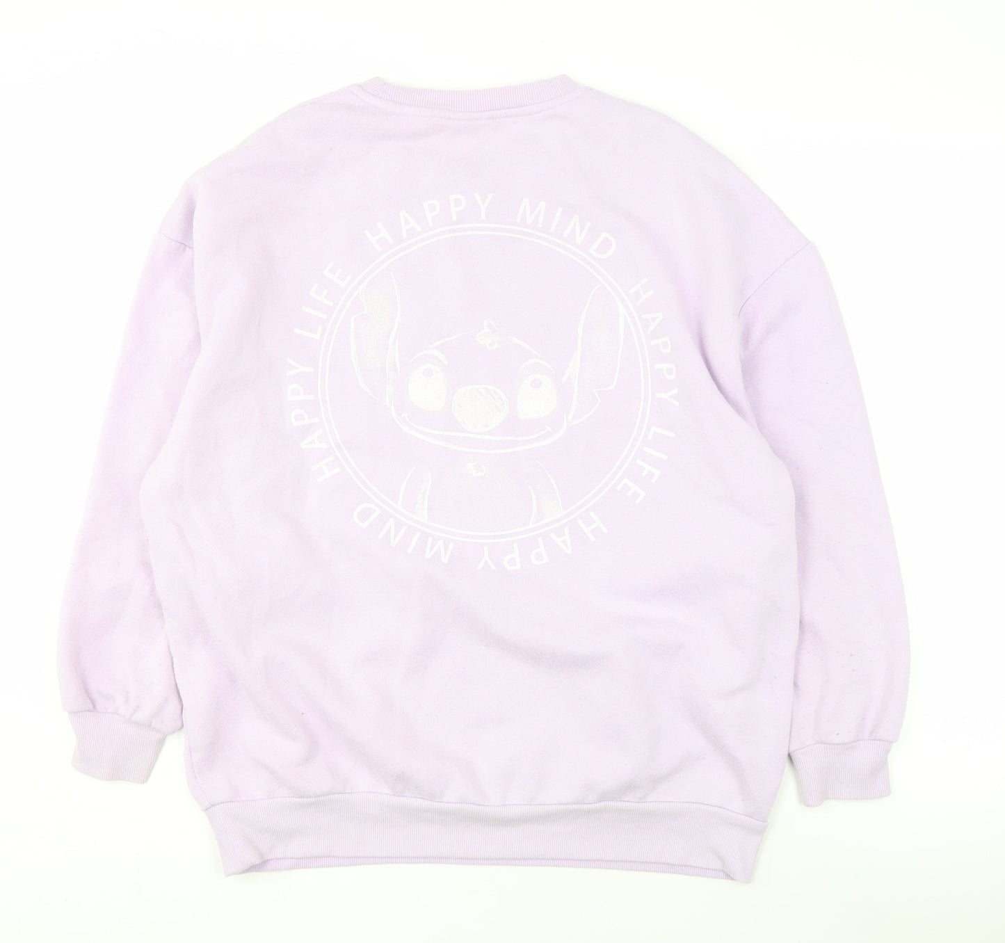 Disney Women's Purple Stitch Sweatshirt, Size S