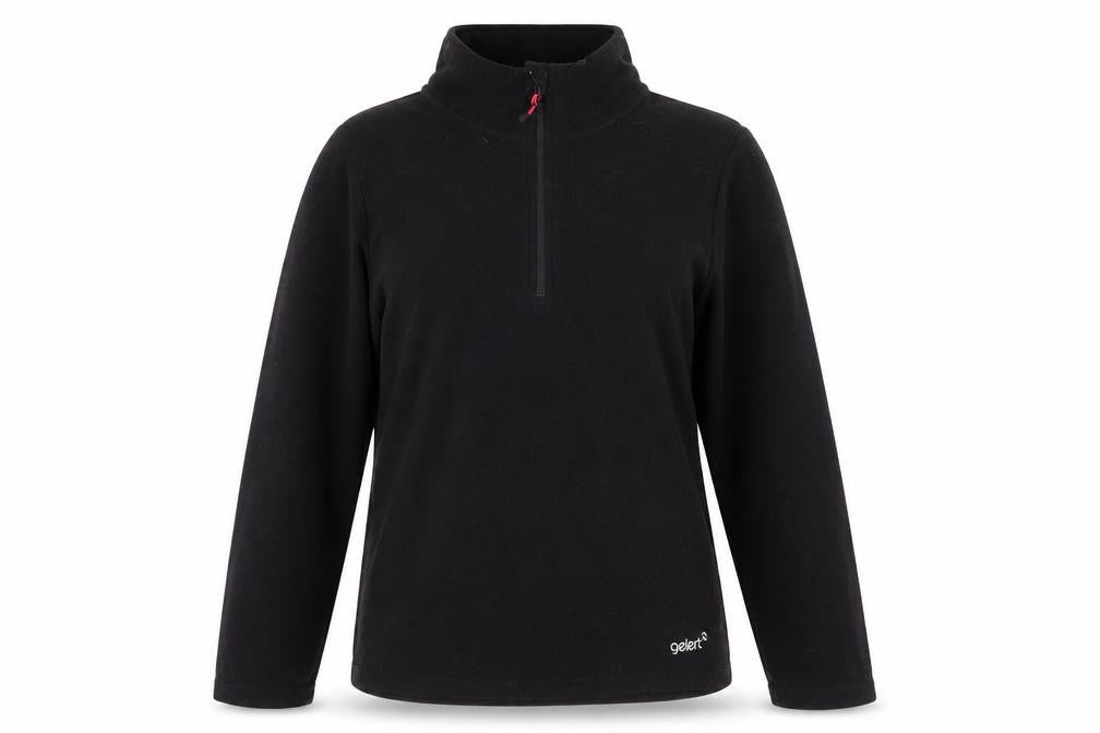 Womens UK 10 Regular Gelert Black Full Zip Sweatshirt