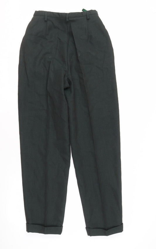 Laura Ashley Women's Green Wool Trousers Size 10