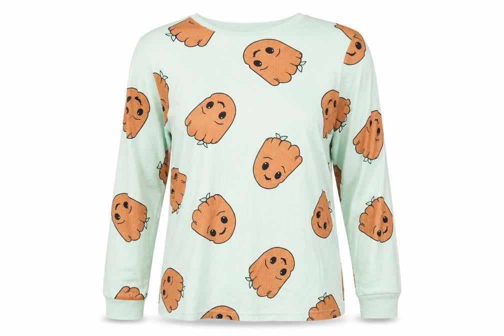 Primark Women's Green Marvel Pyjama Top, Size 10-12