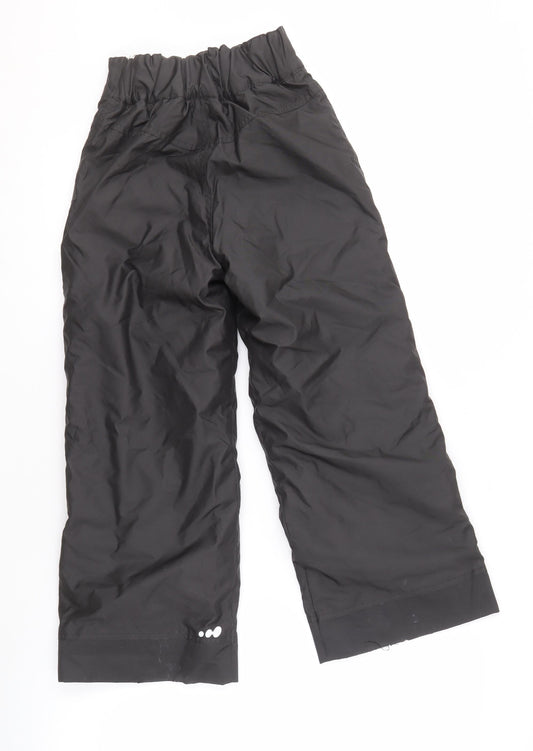 Decathlon Boys' Black Snow Pants 8 Years