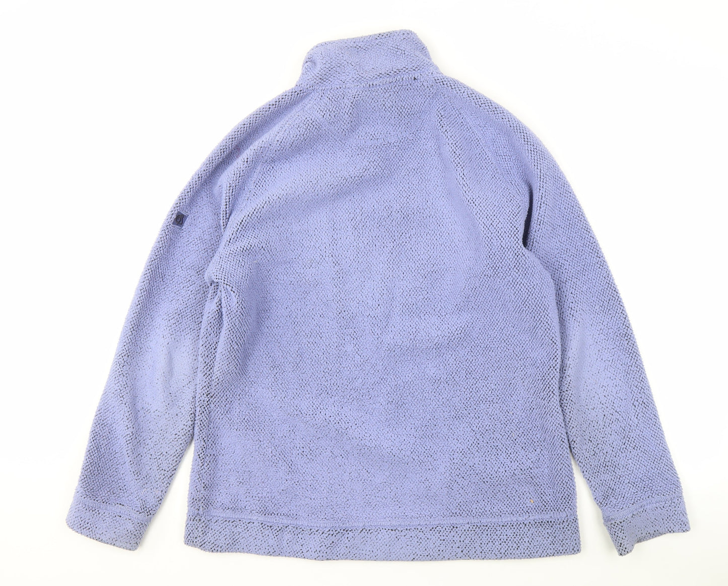 Craghoppers Women's Blue Quarter Zip Sweatshirt Size 16