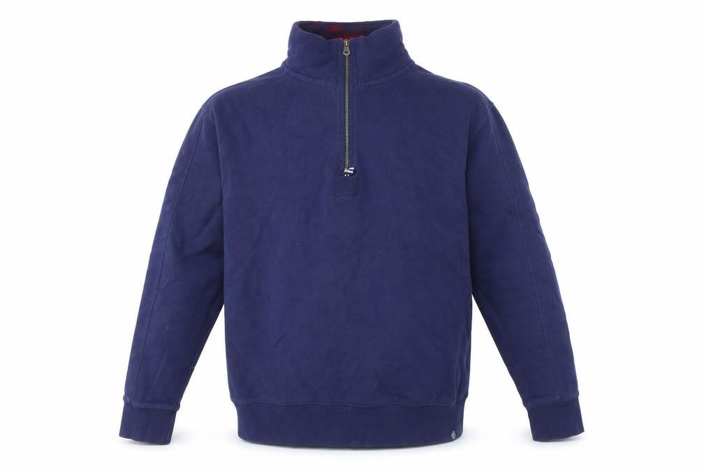 Mens UK XL Regular Tog Twenty Four Blue 1/2 Zip Sweatshirt