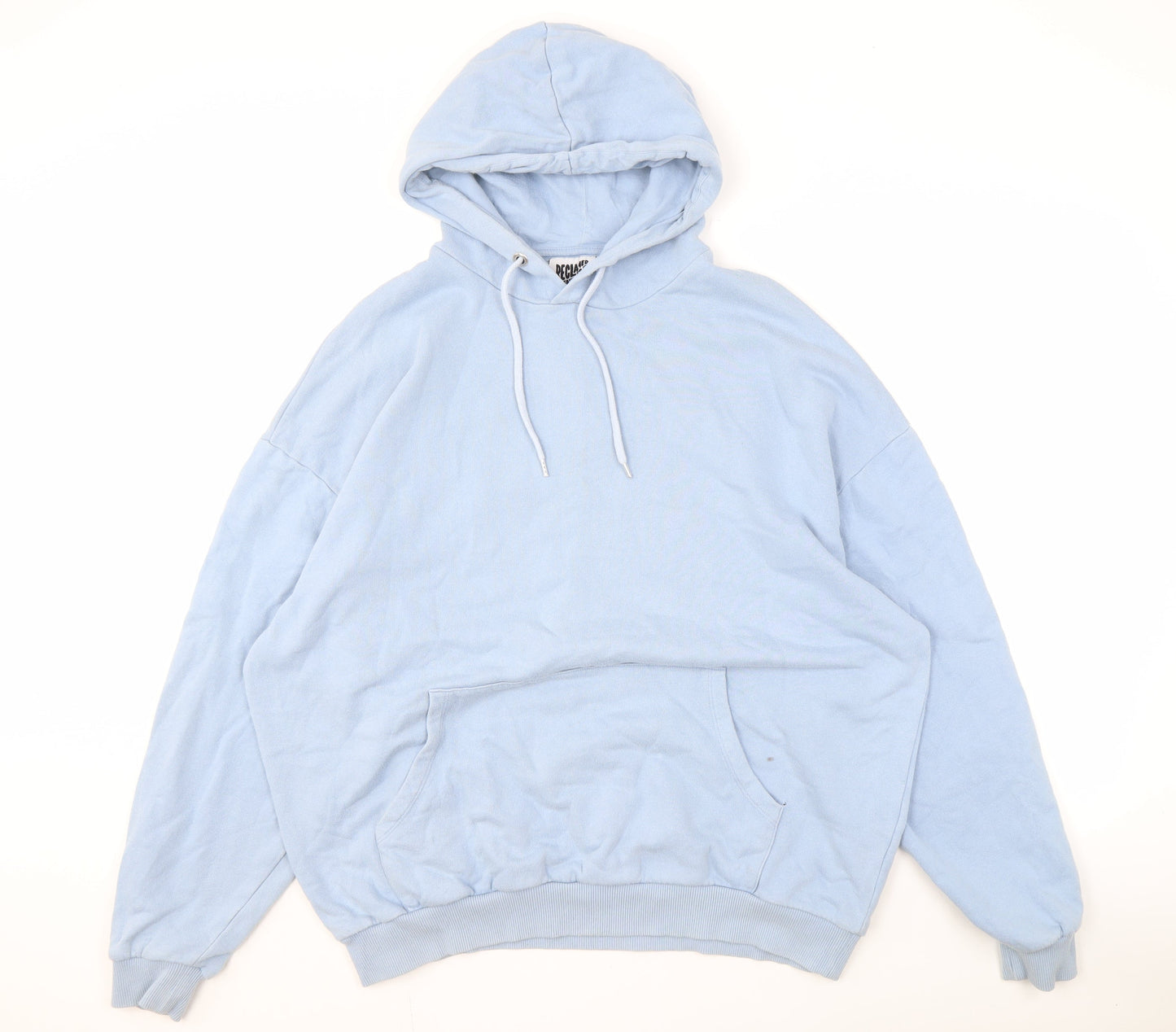 Reclaimed Vintage Unisex Blue Hoodie L Pullover Graphic