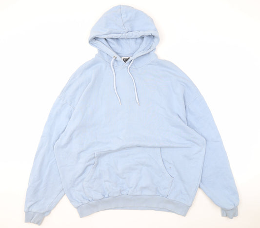 Reclaimed Vintage Unisex Blue Hoodie L Pullover Graphic