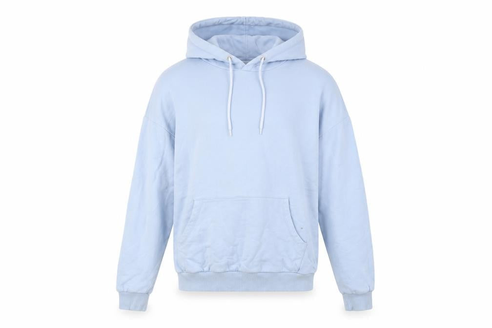 Reclaimed Mens Vintage Blue Hoodie L Pullover Graphic
