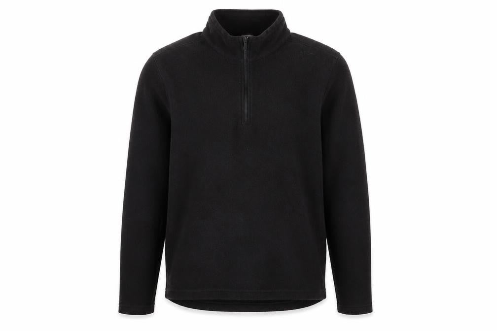 Decathlon Men's Black Fleece Pullover Hoodie L