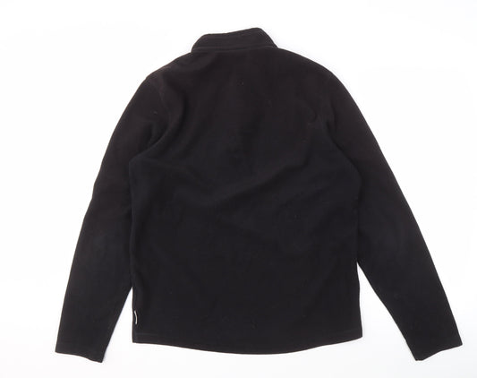 Decathlon Men's Black Fleece Pullover Hoodie L