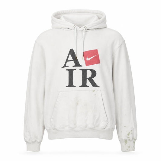 Mens UK M Regular Nike White Pullover Hoodie