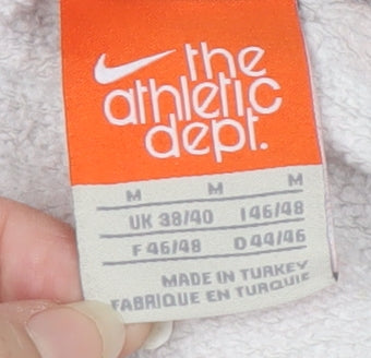 Nike Men's White Pullover Hoodie M with Logo