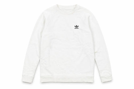Mens UK S Regular adidas White Pullover Sweatshirt