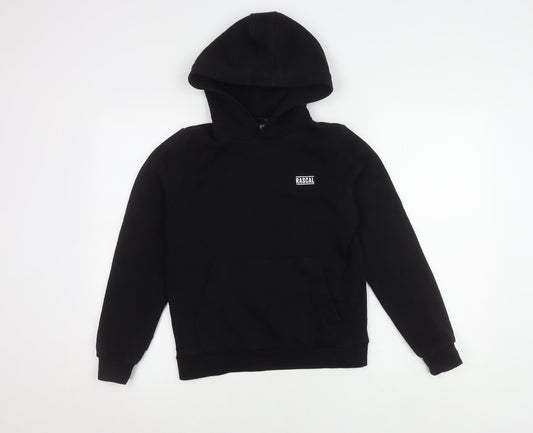 Rascal Boys Black Pullover Hoodie, Size 11-12 Years