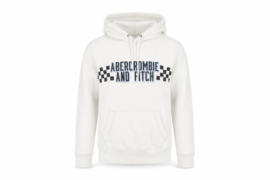 Abercrombie & Fitch Men's White S Hoodie Pullover