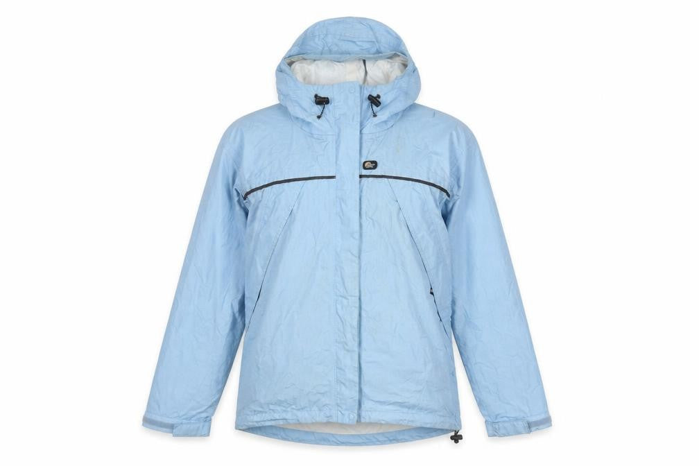 Womens UK Size S Regular Lowe Alpine Blue Nylon Jacket