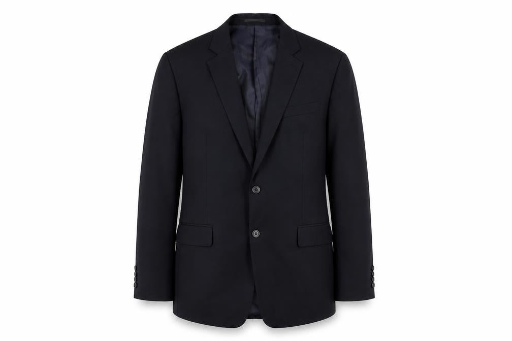 Mens 42 Chest Regular Jaeger Blue Two-Button Blazer