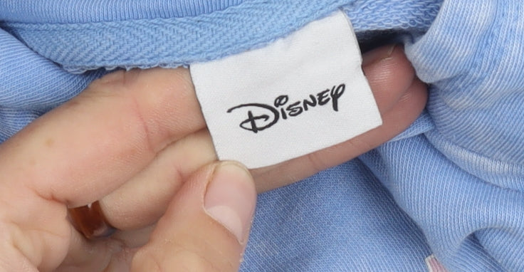 Disney Women’s Blue Hoodie Minnie Mouse Pullover Size 10