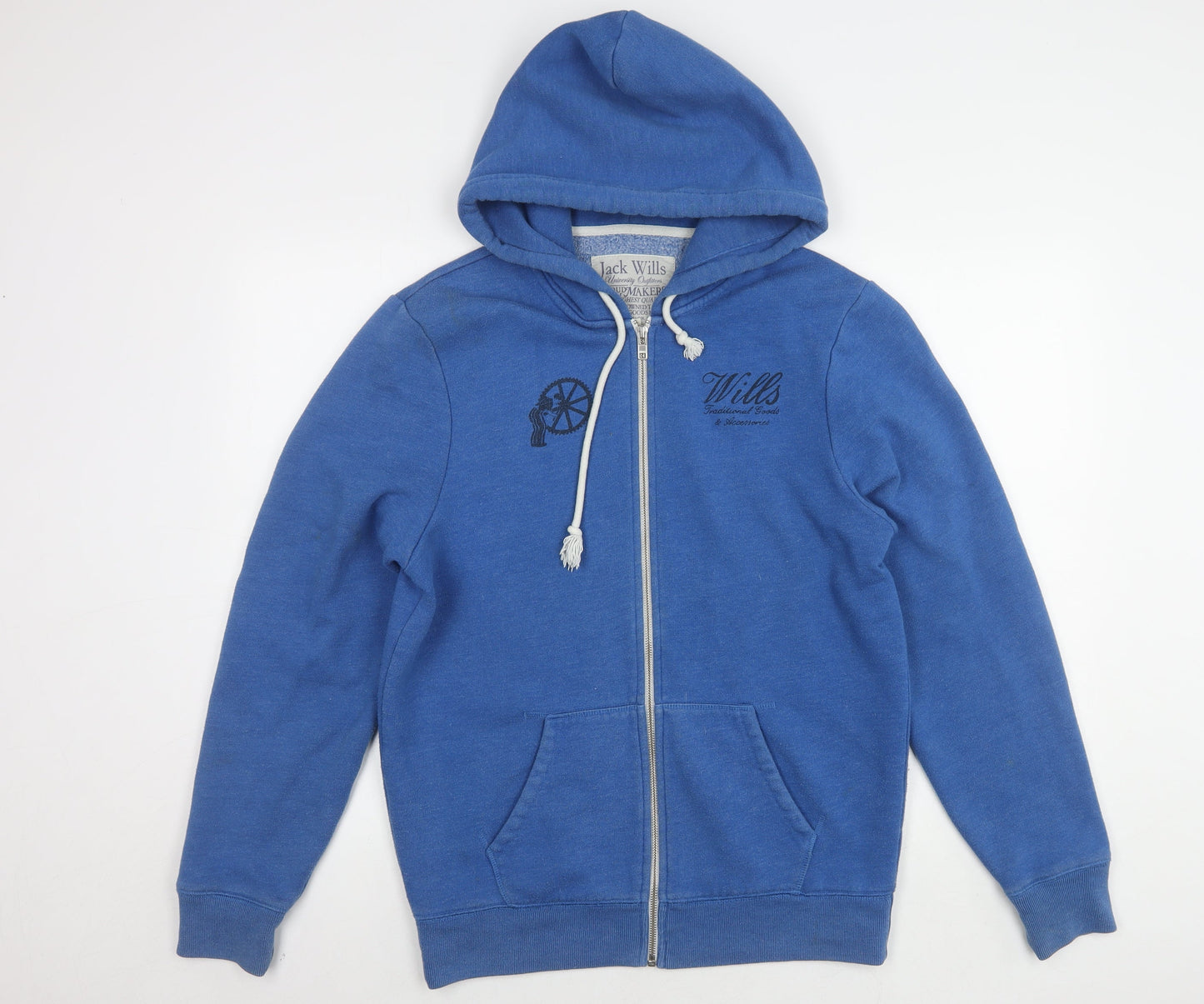 Jack Wills Men's Blue Hooded Jacket L, Casual, Autumn