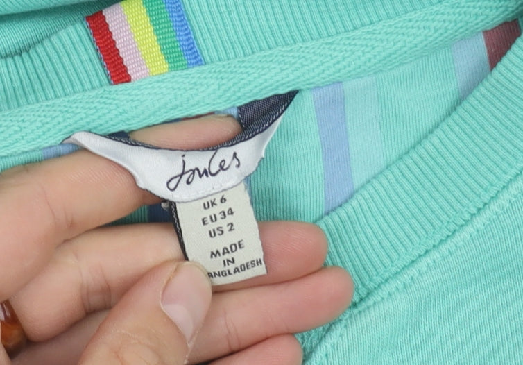 Joules Women's Green Pullover Sweatshirt Size 6