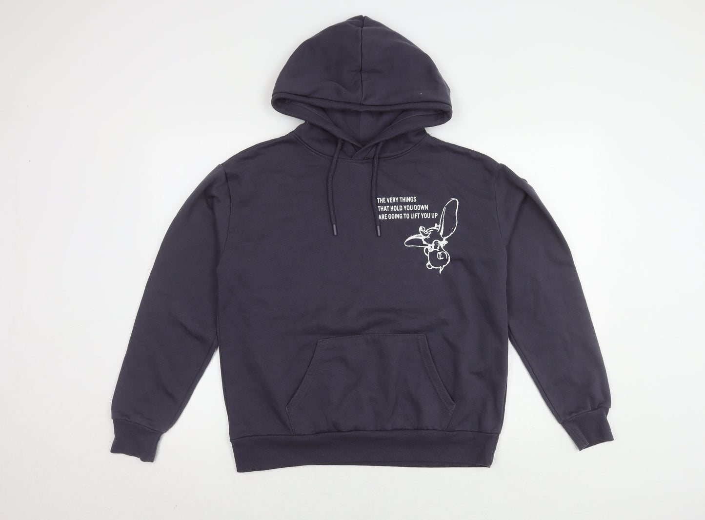 Disney Unisex Grey Dumbo Hoodie, Size 12, Pullover Style