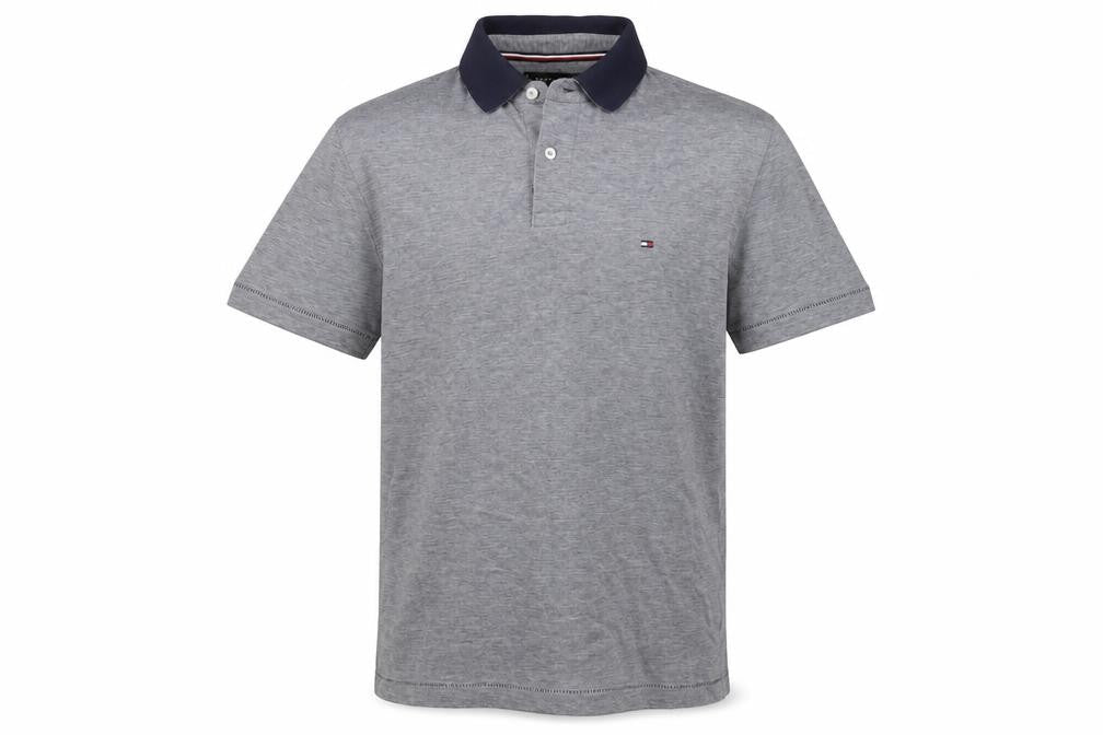 Tommy Hilfiger Men's Grey Polo Shirt S