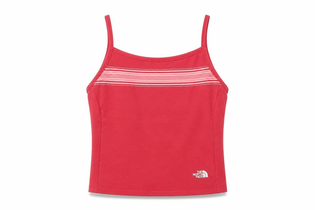 Womens UK Size M The North Face Red Polyester Blend Tank