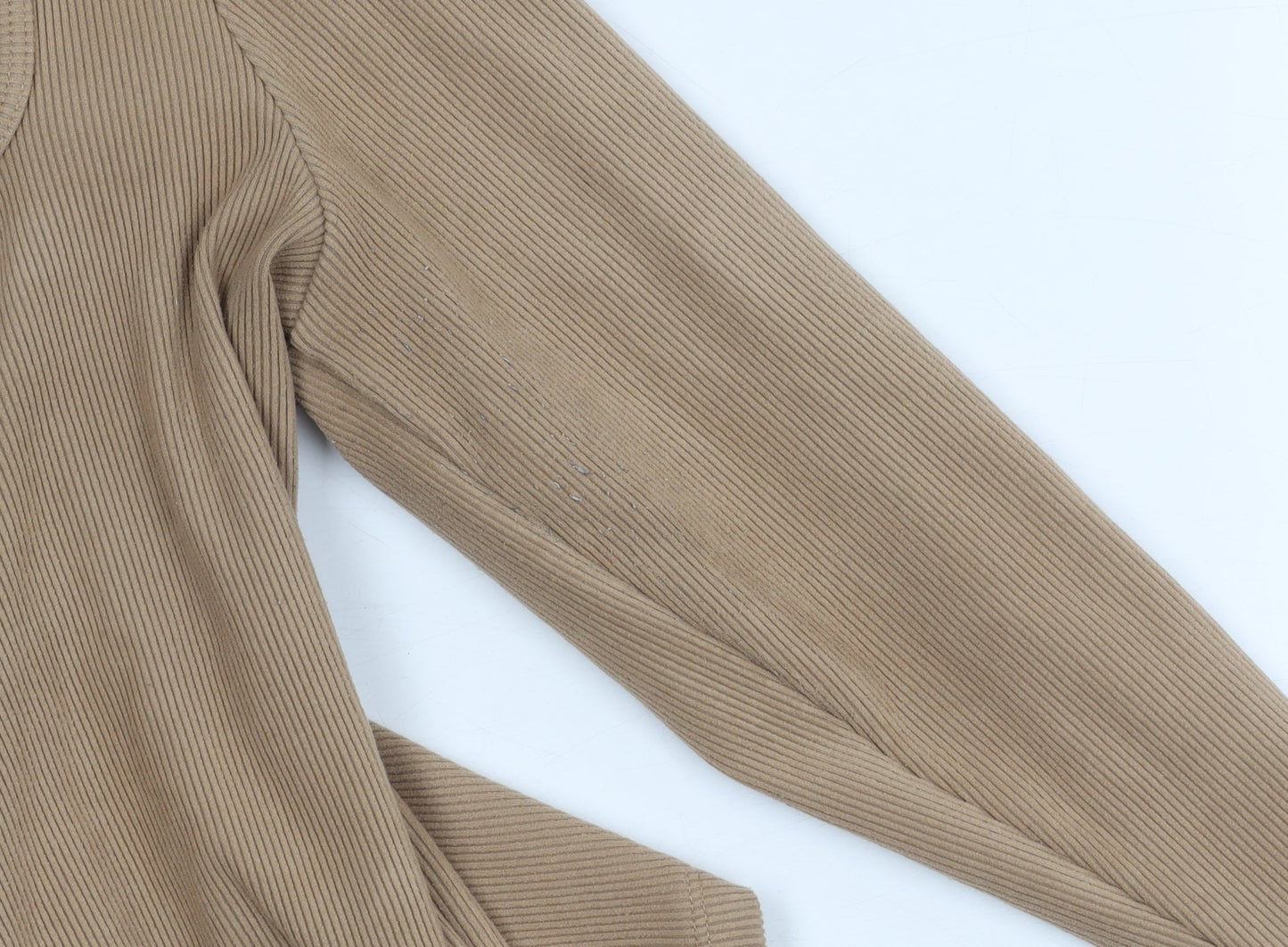 Hollister Women's Beige Square Neck Top L