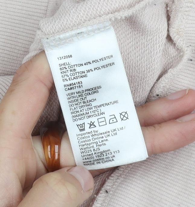 DKNY Jeans Women's Beige XL Pullover Sweatshirt Crew Neck