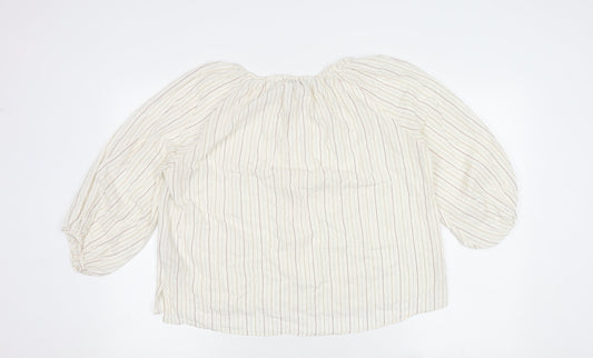 Massimo Dutti Women's Striped Blouse in Size UK 12