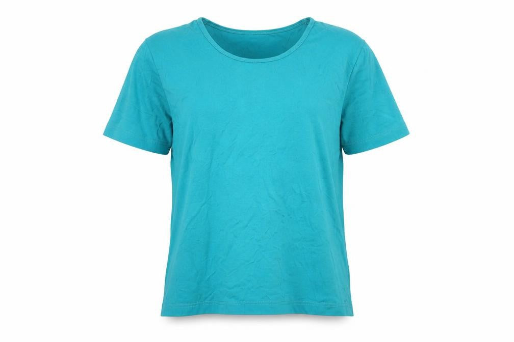 Womens UK Size 12 Eastex Green 100% Cotton T-Shirt