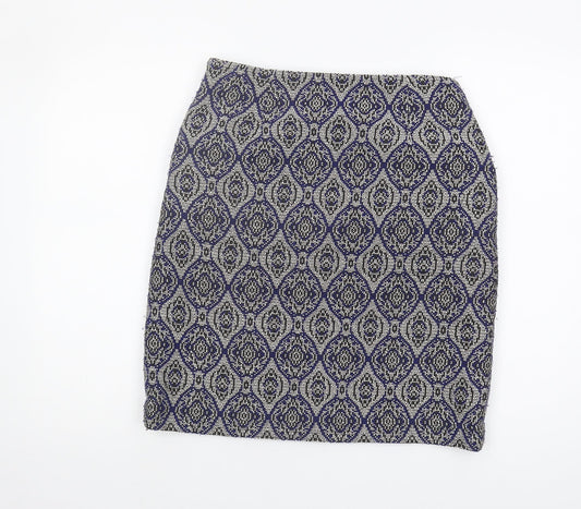 White Stuff Women's Multicoloured Pencil Skirt, Size 10