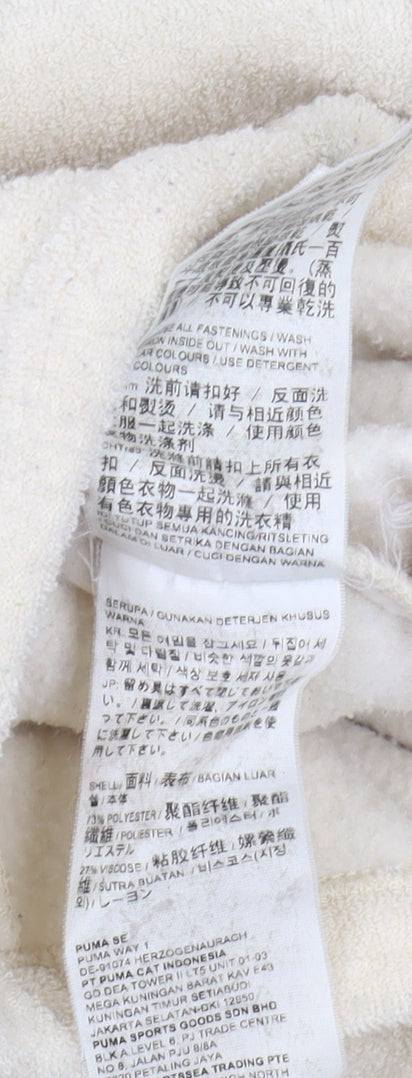 Puma Women's Beige Full Zip Hoodie - Size 18