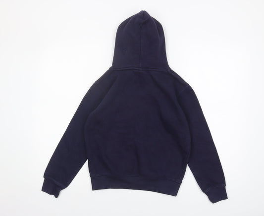 NICCE Boys Blue Pullover Hoodie, Size 9-10, Logo Accent