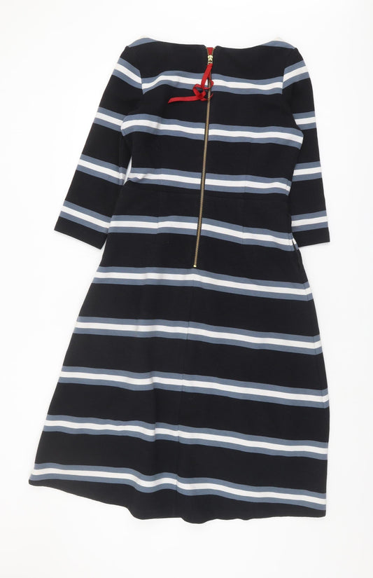 Boden Women's Striped 3/4 Sleeve Dress - Size 12