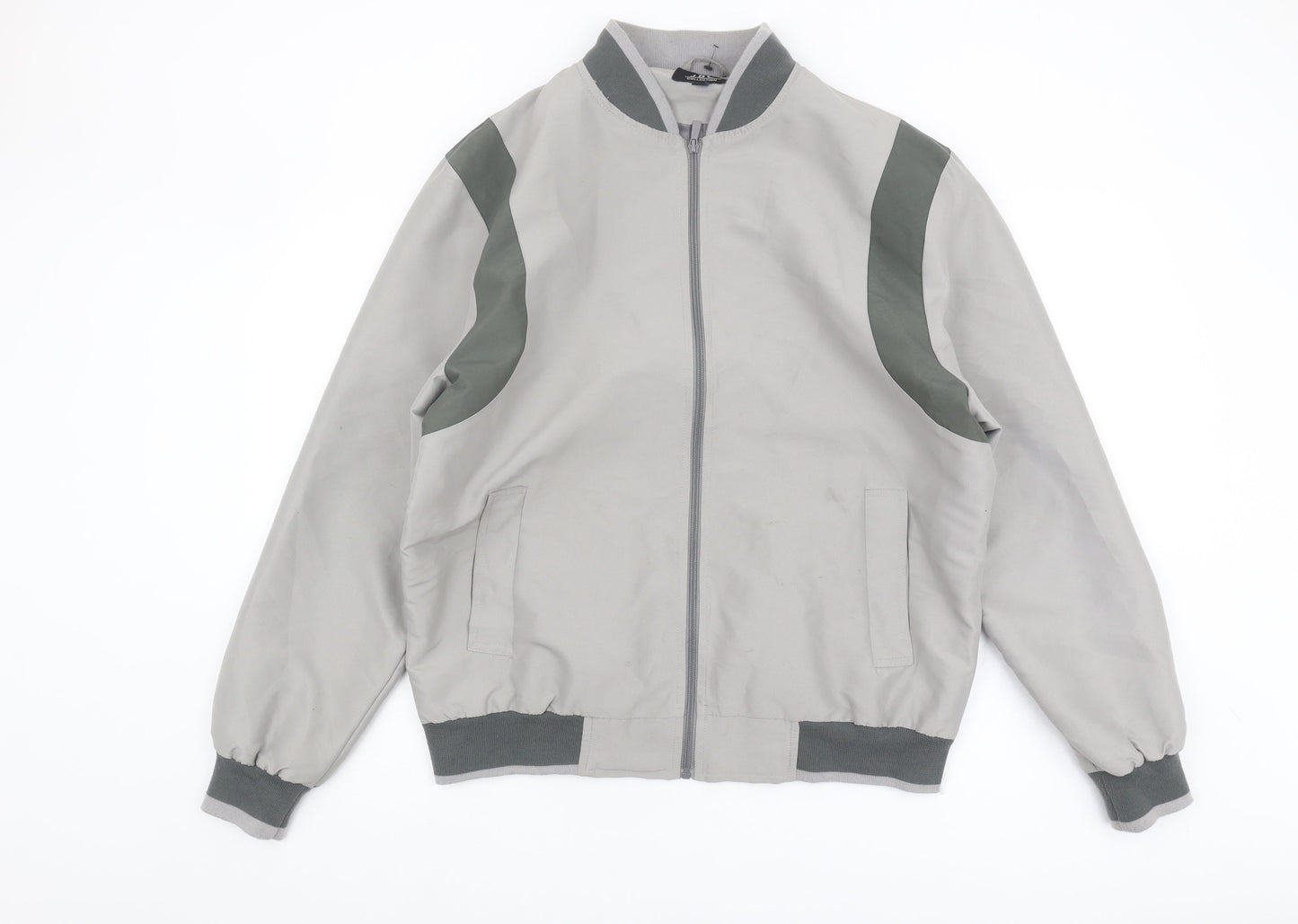 JBC Collection Men’s Grey Bomber Jacket Size L
