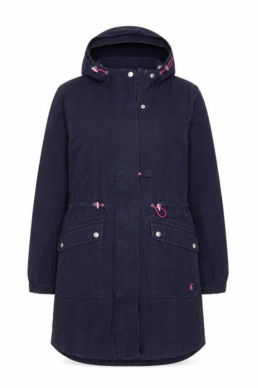 Womens UK Size XS  Joules Blue Cotton Jacket