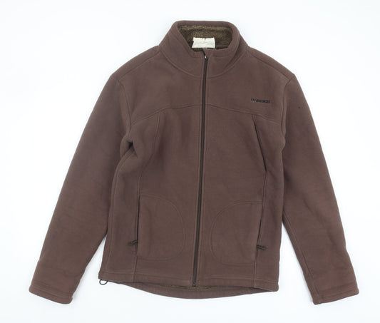 Animal Men's Brown Fleece Zip Jacket
