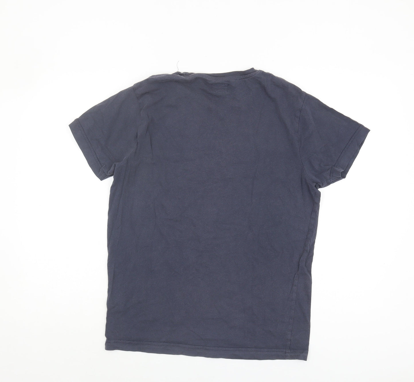 Jack & Jones Men's Blue T-Shirt, M, Graphic Print