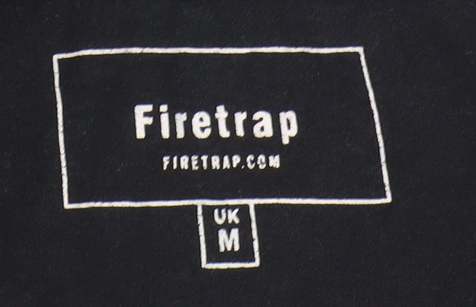 Firetrap Men's Black Medium Crew Neck T-Shirt