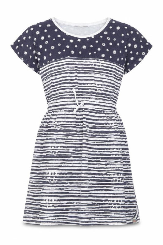 Peter Storm Girls Blue Striped T-Shirt Dress - 13 Years