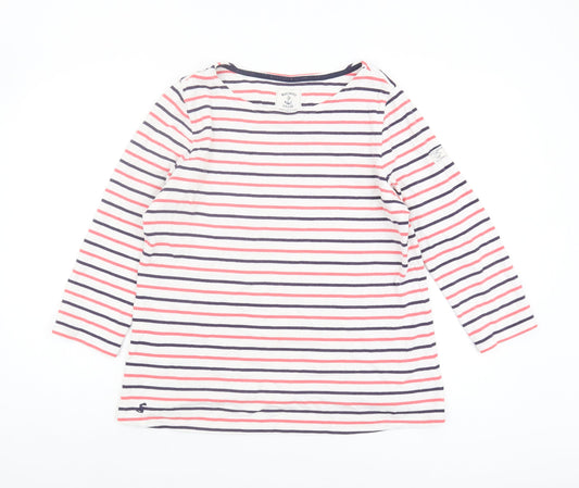 Joules Women's Multicoloured Striped T-Shirt Size 14